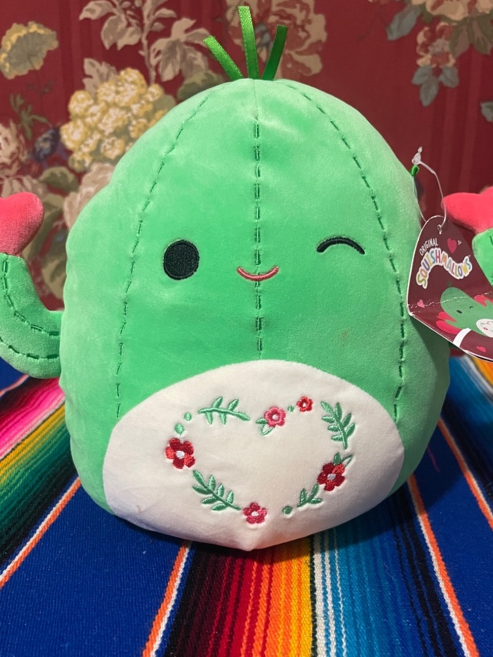 Original Squishmallows Green Cactus Plush Stuffed Animal